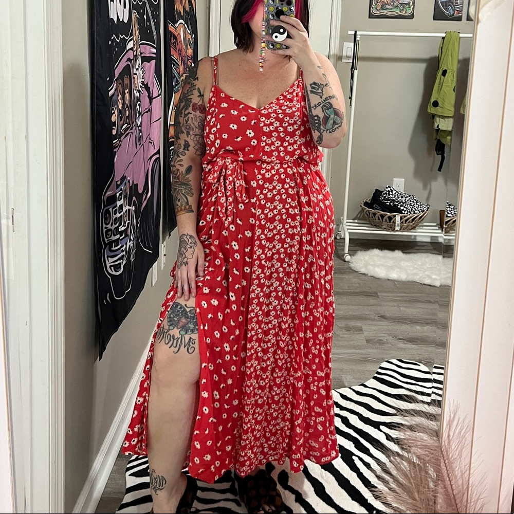 American Eagle Ditsy Floral Slip Dress